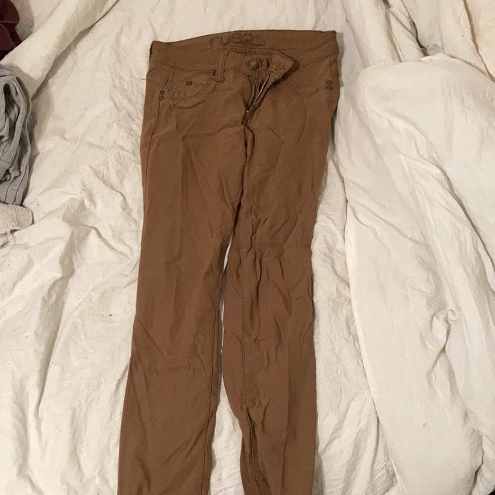 Brown skinny jeans- feel like jeggings!